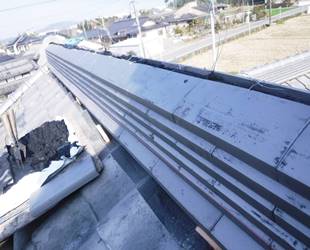 耐震工法(ガイドライン工法)による屋根工事・復旧工事